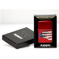 GENUINE ZIPPO LIGHTER "EAGLE FLAG" MADE IN THE USA