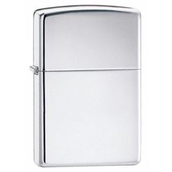 GENUINE ZIPPO HIGH POLISHED CHROME LIGHTER