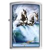 Image 1 : GENUINE ZIPPO LIGHTER MAZZI WAVES AND HORSES