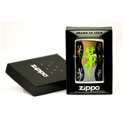 GENUINE ZIPPO LIGHTER GREEN LIZARD MADE IN U.S.A