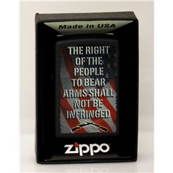 GENUINE ZIPPO LIGHTER THE RIGHT OF THE PEOPLE MADE IN U