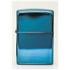 Image 1 : GENUINE ZIPPO SIMPLE BLUE LIGHTER MADE IN U.S.A