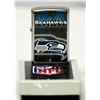 Image 2 : GENUINE ZIPPO LIGHTER "NFL SEAHAWKS" MADE IN THE U.S.