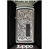 Image 2 : GENUINE ZIPPO LIGHTER SLIM SATIN CHROME W/FILIGREE DESI