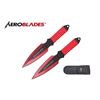 Image 1 : SET OF 2 RED AEROBLADES THROWING KNIVES