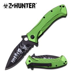 GREEN/ BLACK 5" Z-HUNTER STYLE "BLOOD MERIDIAN" SPRING