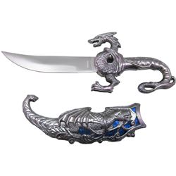 10  BLUE/GREY STAINLESS STEEL FANTASY DRAGON DESIGN DAG