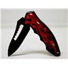 Image 1 : FOLDING KNIFE W/SKULLS & FLAMES