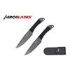 Image 1 : AEROBLADES SET OF 2 BLACK THROWING KNIVES