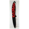 Image 1 : FOLDING KNIFE W/ RED SKULLS