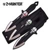 Image 1 : ZOMBIE HUNTER EDITION SKULLS 8" 3 PIECE THROWING KNIFE