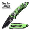 Image 1 : Dark Side Blades Ballistic Green Assisted Opening Knife