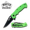Image 1 : 4.5" GREEN BALLISTIC "ROUGHNECK" SPRING ASSISTED KNIFE