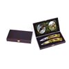 Image 1 : 2 PC SET WILDLIFE "EAGLE & DEER" DISPLAY KNIFE WITH CAS
