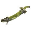 Image 1 : 13.5" MONGOLIAN STYLE BEAR BLADE W/GREEN FUR PRINT SHEA