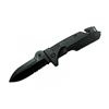 Image 1 : 8" BLACK STAINLESS STEEL BLADE W/ METAL HANDLE, BELT CL