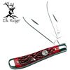Image 1 : ELK RIDGE "GENTLEMAN'S KNIFE" WITH RED BONE HANDLE