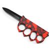 Image 1 : 8.75" RED SKULL DESIGN HANDLE ASSISTED FOLDING KNIFE W/