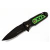 Image 1 : GREEN ARMED FORCES DESIGN 8" SPRING ASSISTED KNIFE W/ C