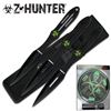 Image 1 : ZOMBIE HUNTER EDITION BLACK SET OF 3 9" THORWING KNIVES