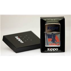 GENUINE ZIPPO LIGHTER "FLAG EAGLE USA ZIPPO"