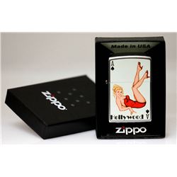 GENUINE ZIPPO LIGHTER "HOLLYWOOD LADY ACE"MADE IN USA