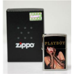 GENUINE ZIPPO LIGHTER PLAYBOY DECEMBER 1988 EDITION MAD