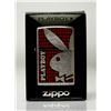 Image 1 : RED AND BLACK PLAYBOY BUNNY GENUINE ZIPPO LIGHTER MADE