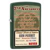 Image 1 : GENUINE ZIPPO 2ND AMENDMENT GUN PERMIT LIGHTER