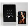 Image 2 : GIRL IN BLUE PANTIES GENUINE ZIPPO LIGHTER MADE IN U.S.