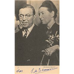 Jean-Paul Sartre and Simone de Beauvoir