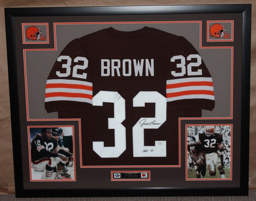 jim brown signed jersey