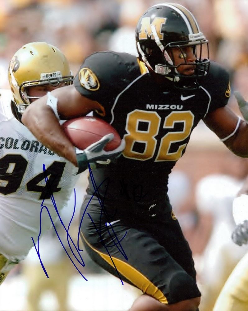 Martin Rucker Signed Mizzou 8x10 Photo (PA LOA)