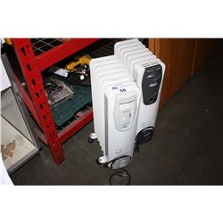 2 DELONGHI ELECTRIC RADIANT HEATERS