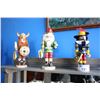 Image 2 : GROUP OF 5 HAND CRAFTED CHRISTIAN CULBRICHT WOODEN NUT CRACKERS, GERMANY