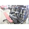 Image 2 : 3PCS OF EXERCISE ROOM EQUIPMENT; LIFE FITNESS STATIONARY BIKE - NO POWER CORD, AND 2 BENCHES