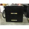 Image 2 : BLACK METAL 2 DRAWER LATERAL FILING CABINET