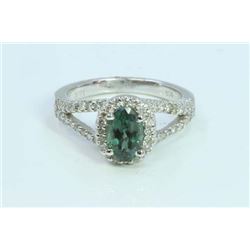 Natural Alexandrite 1.46ct   Diamond 0.48ct