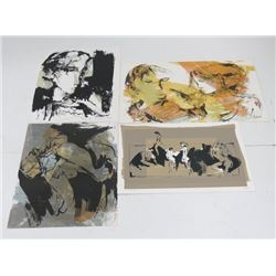 Gino Hollander, 4 Figurative Abstracts