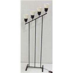 Mid century black metal floor lamp