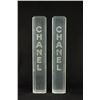 Image 4 : Pair of lucite Chanel display stands & 1 clock