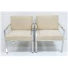 Image 2 : Milo Baughman pair of chrome armchairs