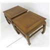 Image 3 : Pair Walnut Side Tables.