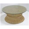 Image 1 : McGuire Rattan Coffee Table