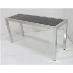 Modern aluminum & ceramic console