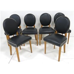 Set of 6 deco side chairs