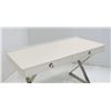 Image 3 : Jonathan Adler White Lacquer & Chrome Desk