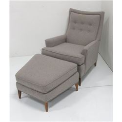 Paul McCobb Arm Chair & Ottoman