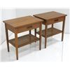 Image 1 : Jens Risom Pair Walnut Side Tables