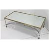 Image 2 : Chrome & brass coffee table